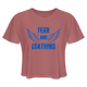 Fear and Loathing Blue Crop Top - mauve