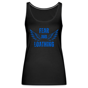 Fear and Loathing Blue Tank - black