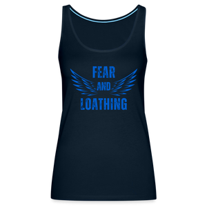 Fear and Loathing Blue Tank - deep navy