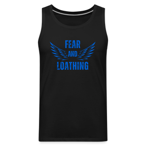 Fear and Loathing Blue Tank - black