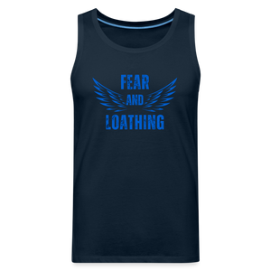 Fear and Loathing Blue Tank - deep navy