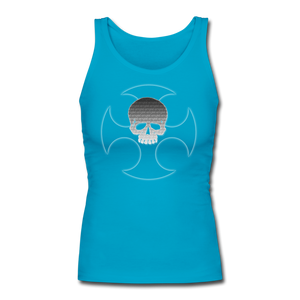 Skull Corrupted - turquoise