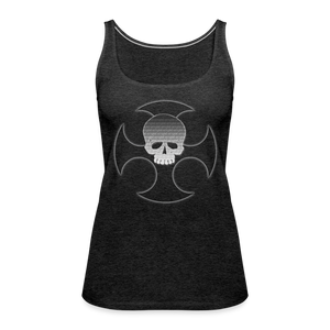 Skull Corrupted - charcoal grey